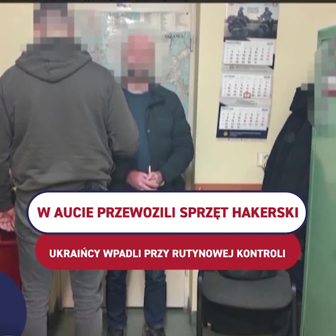 À Varsovie, la police a interpellé trois Ukrainiens en possession de matériel de piratage informatique dans leur véhicule ; les appareils découverts auraient pu servir à s'introduire dans les systèmes informatiques de l'État. Les personnes interpellées ont été inculpées et placées en détention.
